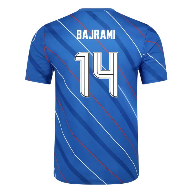 2025-2026 Rangers Home Pre Match Short Sleeve Tee (Lapis Blue) (Bajrami 14)-SoccerKits Hub | Buy Soccer Jerseys Online